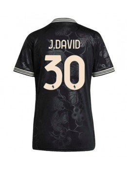 Billige Juventus Jonathan David #30 Tredjedrakt Dame 2025-26 Kortermet